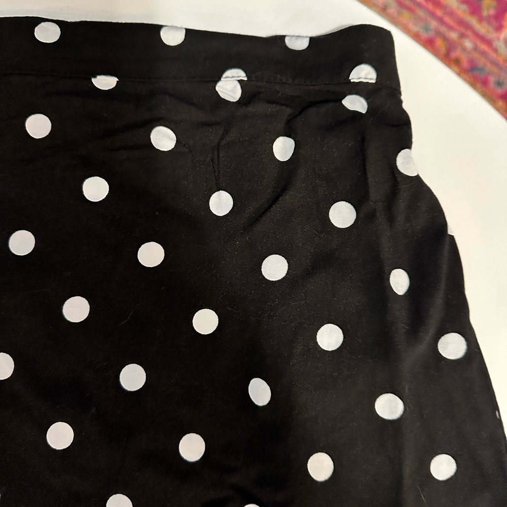 Old Navy Black and White Polka Dot Midi Skirt - Picture 2 of 5
